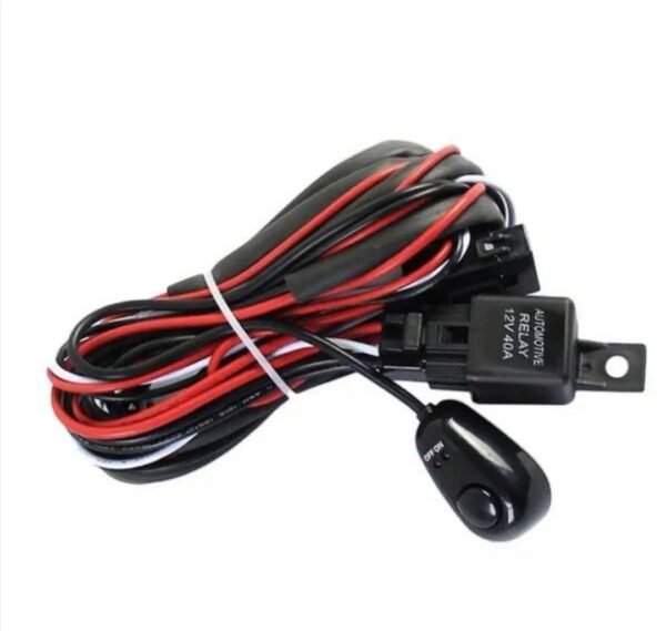 Комплект кабели за Лед Бар 3.5метра , 12V, Реле и Бутон за вкл/изкл