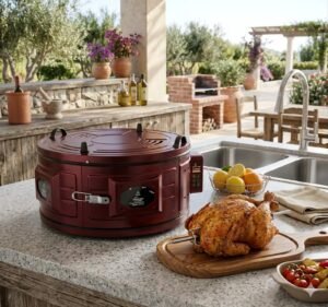 Кръгла фурна XXL за баници,ядки,пици и др