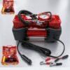 ко Компресор за гуми Двуцилиндров с инструменти 12v