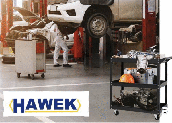 Количка за инструменти с 3 рафта HAWEK