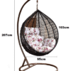 Градинска люлка Гнездо тип яйце, Ратанова Градинска Люлка