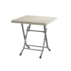 Сгъваема градинска маса с метални крака 80/80