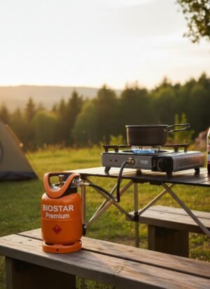 Газова бутилка с ъглов кран