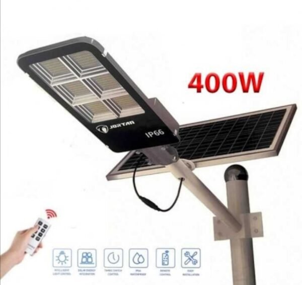 Screenshot_20250616_112956 Улична Соларна лампа Jortan, соларен панел и стойка 400W