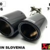 Накрайник Ауспух - Akrapovic двоен 76мм