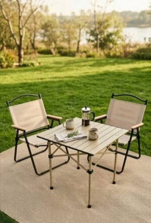 Комплект къмпинг маса с 2 стола