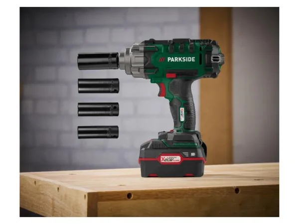 PARKSIDE 20V безжичен ударен гайковерт с батерия и зарядно устройство, Парксайд гайковерт 20V