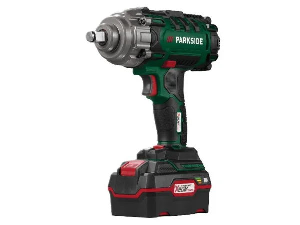 PARKSIDE 20V безжичен ударен гайковерт с батерия и зарядно устройство, Парксайд гайковерт 20V