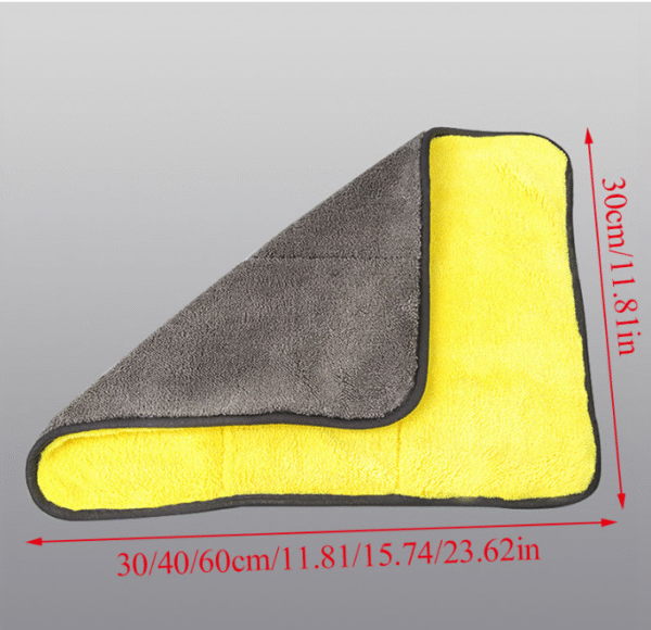 Микрофибърна кърпа силно абсорбираща, за кола и прозорци, 60/30см