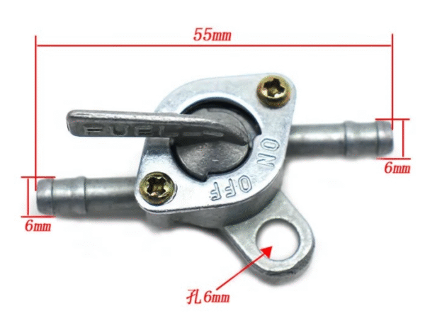 Универсален кран за гориво за офроуд превозни средства, ATV, SSV, quad, мотоциклети или селскостопански машини
