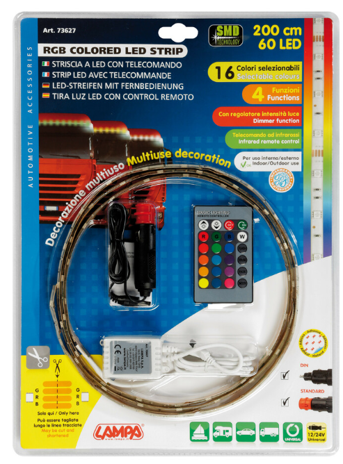 RGB LED Диодна лента 12/24V – 2мт. Арт.№: 73627