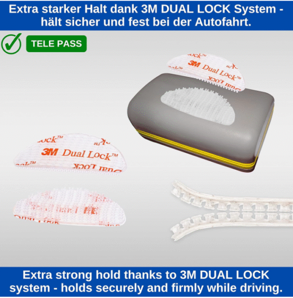 lep3 Прозрачна лепенка с велкро 3M / Двустранна залепваща подложка с велкро закопчалка Арт.№: T274