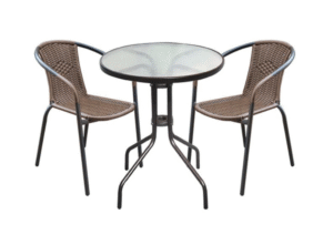 masa Градински комплект – маса с 2 стола цвят кафяв Арт.№: T192