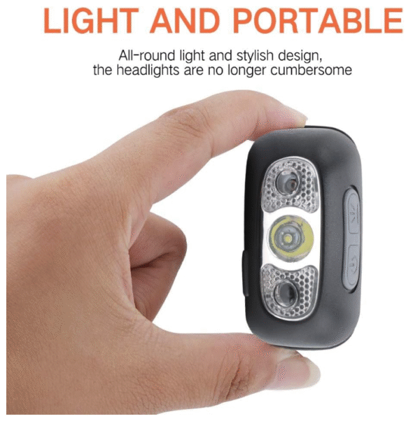 Мощен, акумулаторен, USB челник/челно фенерче със сензор Арт.№: T384