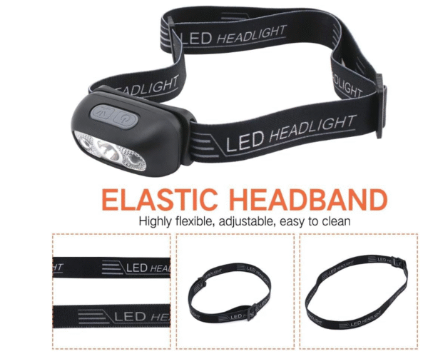 Мощен, акумулаторен, USB челник/челно фенерче със сензор Арт.№: T384