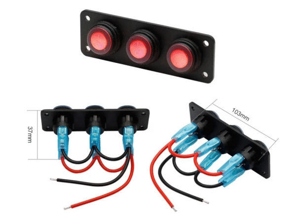 pan Панел за вграждане - водоустойчив 3 бутона Арт.№: NA591