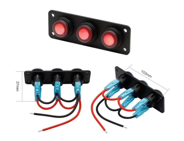 pan2 Панел за вграждане - водоустойчив 3 бутона Арт.№: NA591