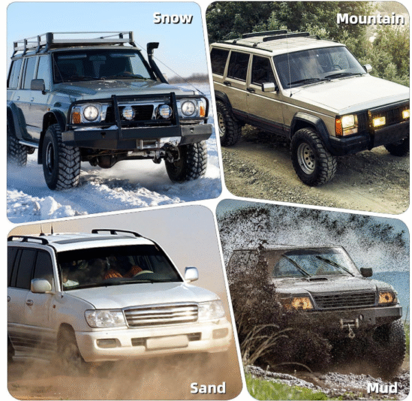 pod8 Комплект от 2бр подложки постелки против боксуване за автомобилни гуми за допълнително сцепление 105 x 30 cm Арт.№: NA356