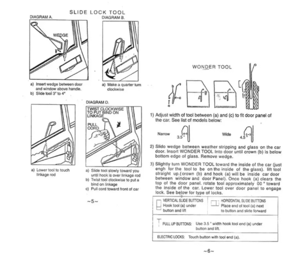 pom9 Комплект инструменти за отваряне на автомобилни врати с помпа - 9 части