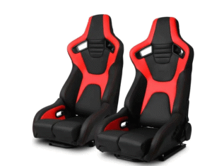 Спортни седалки за МПС - 1095 черно/червено