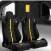 Спортни седалки тип рекаро - жълти Арт.№: 183195