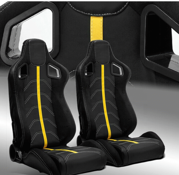 Спортни седалки тип рекаро - жълти Арт.№: 183195