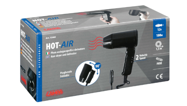 Горещ въздух, сешоар и размразител 12V Арт.№: 72982