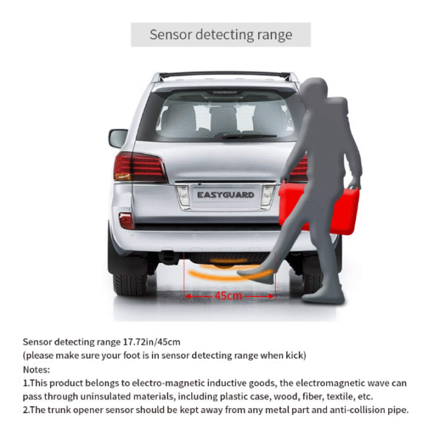 sis4 Система за автоматично отваряне на багажник с крак 12V Арт.№: T308
