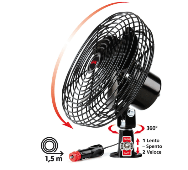 Метален вентилатор 8 инча 24V Арт.№: 73100