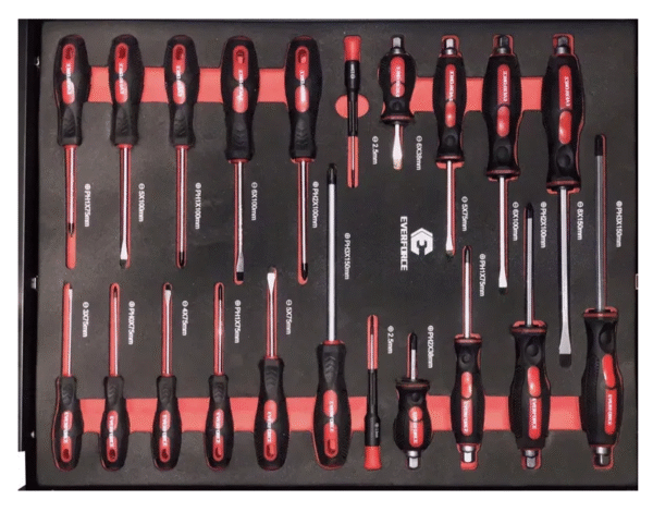 Количка с инструменти, шкаф за инструменти с 7 пълни чекмеджета EverForce