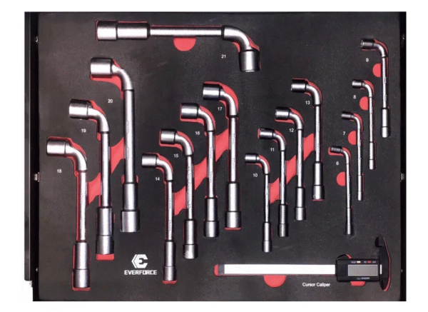 Количка с инструменти, шкаф за инструменти с 7 пълни чекмеджета EverForce