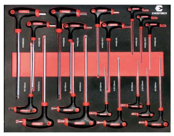 Количка с инструменти, шкаф за инструменти с 7 пълни чекмеджета EverForce