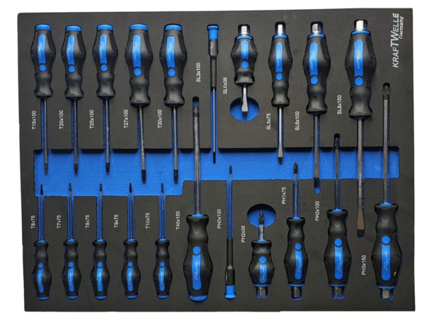 e2 Количка с инструменти 7 чекмеджета метален плот KrafTWelle