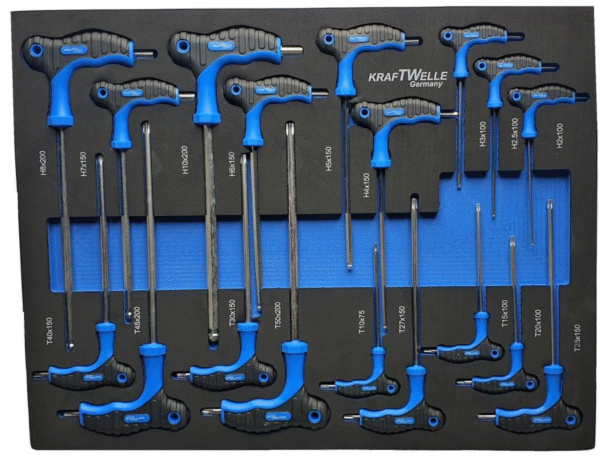 e3 Количка с инструменти 7 чекмеджета метален плот KrafTWelle