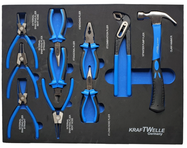 e4 Количка с инструменти 7 чекмеджета метален плот KrafTWelle