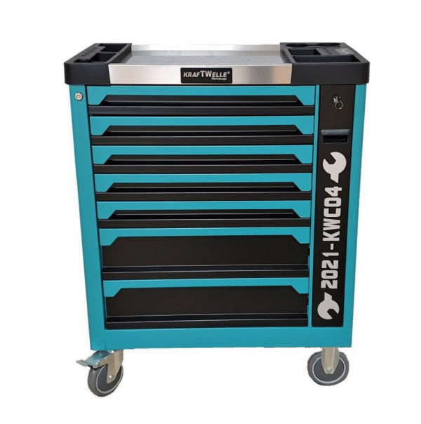 e8 Количка с инструменти 7 чекмеджета метален плот KrafTWelle