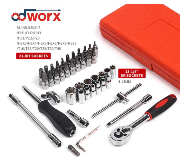 Гедоре 46 части, 4 - 14 mm, PH/PZ/T, 1/4