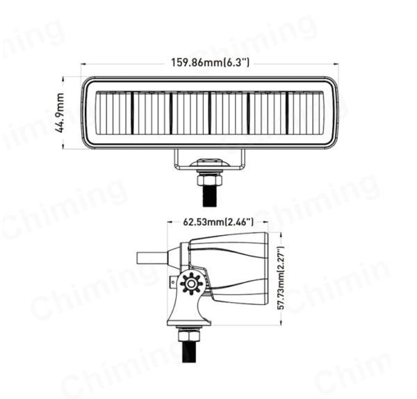 Ролбар + 2бр диодни халогени 36W Арт.№: NA069-T239