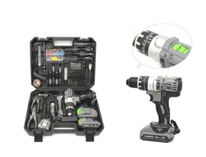 Винтоверт 24 V , 111 части , HW-3001 с 2 батерии