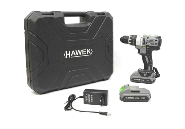 Винтоверт 24 V , 111 части , HW-3001 с 2 батерии