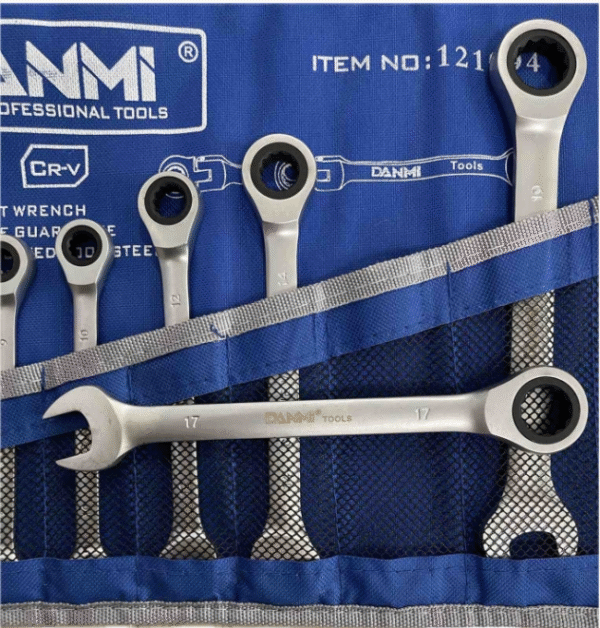 Звездогаечни тресчотни ключове 6-22мм Danmi – 9 Части