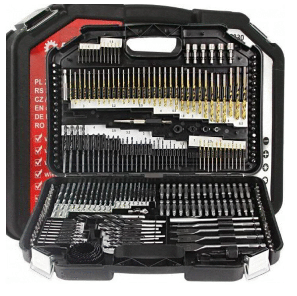 Комплект битове и свредла Mar-Pol 246 части / бургии в куфар