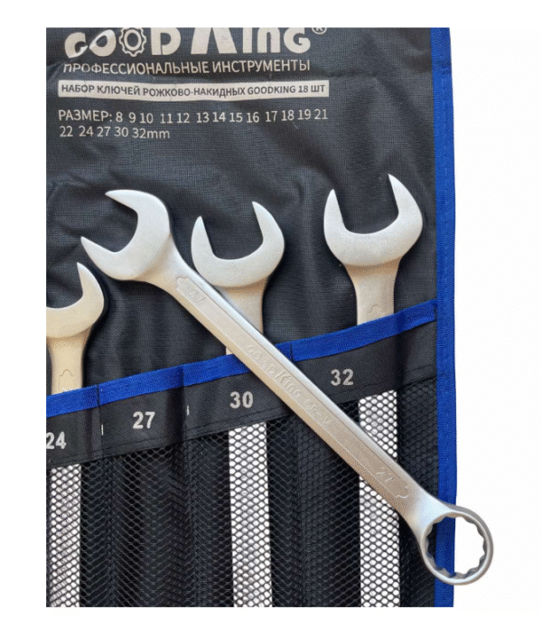 Комплект гаечни ключове 6-32mm 18 части GOODKING KRN-10018