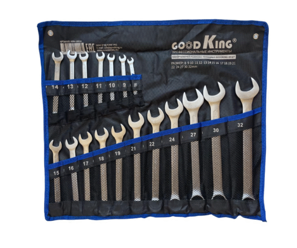 Комплект гаечни ключове 6-32mm 18 части GOODKING KRN-10018