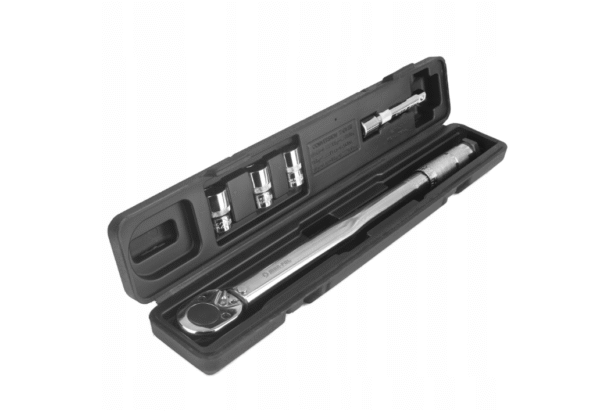 Динамометричен ключ 1/2" 28 – 210 Nm + комплект вложки (17, 19, 21 мм) + удължител 125 мм Mar-Pol