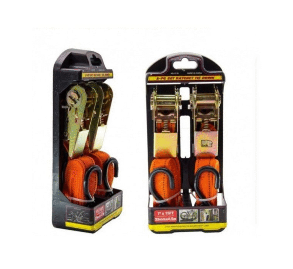 Колан за товар с тресчотка 4.5м в комплект по 2бр Арт.№: T656