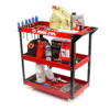 Количка за инструменти с 3 рафта и поставка за отвертки