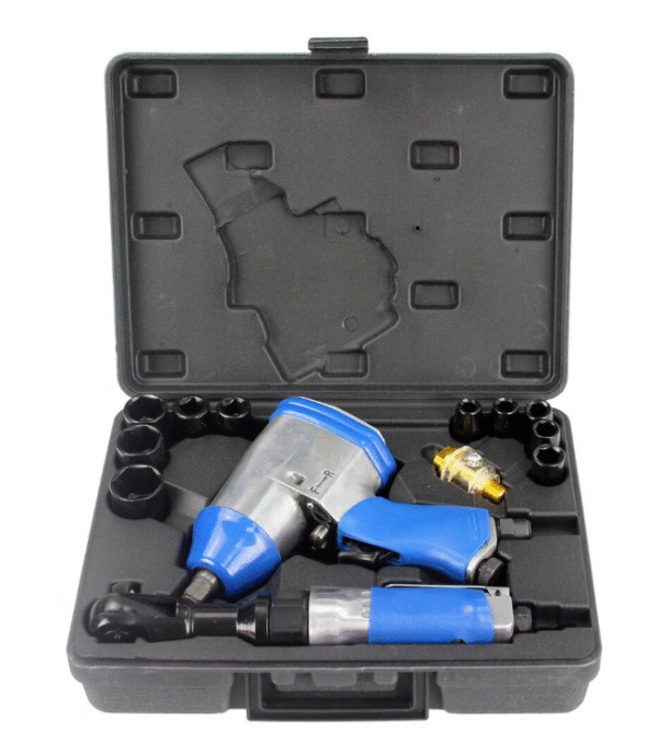 Комплект пневматични инструменти 14 части Mar-Pol