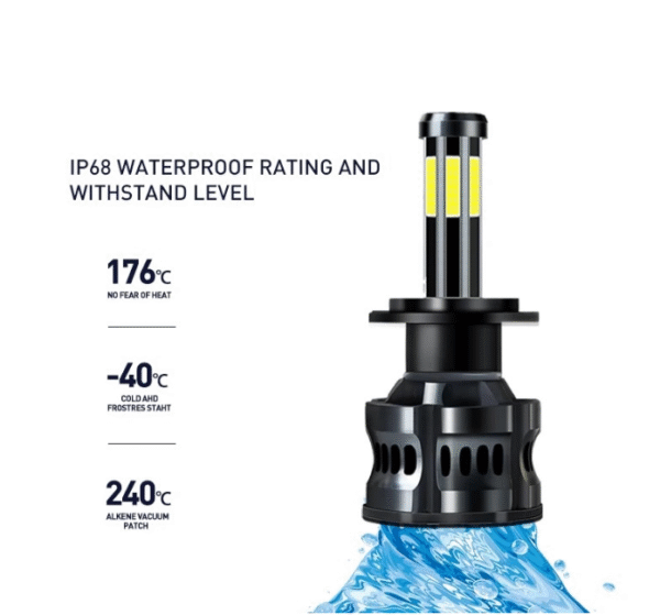 kru3 300W крушки за фар 8LED H7 6000K 12V