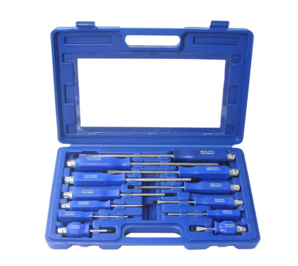 ku4 КОМПЛЕКТ УДАРНИ ОТВЕРТКИ 12 ЧАСТИ MAR POL – ПРОФЕСИОНАЛНИ